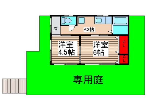 柏井町戸建の物件間取画像